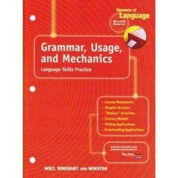 Grammar usage and mechanics workbook