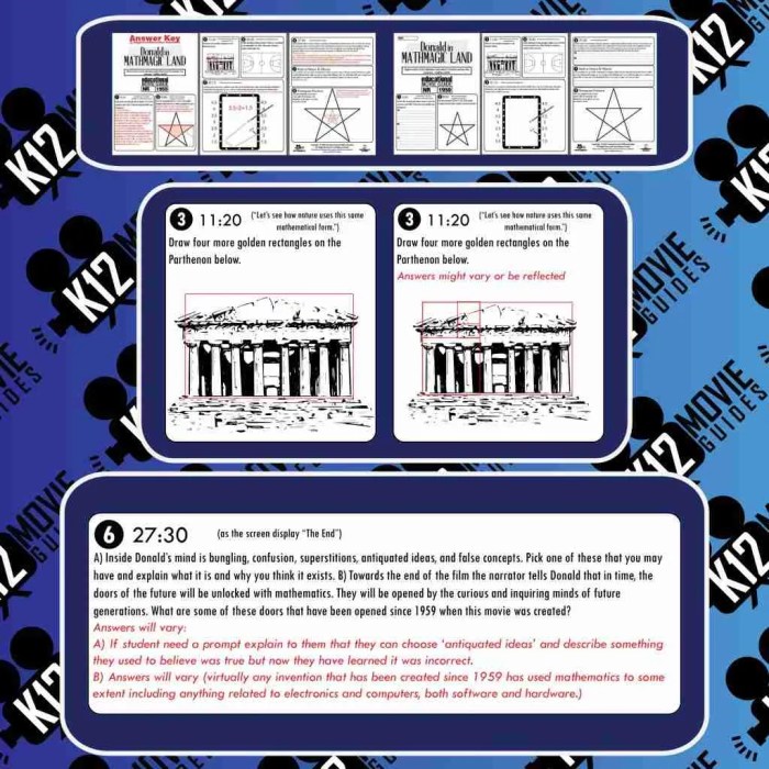 Donald in mathmagic land worksheet