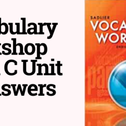 Vocabulary workshop answers level a unit 5