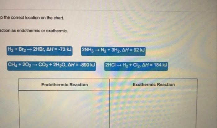 Endothermic exothermic classify asap