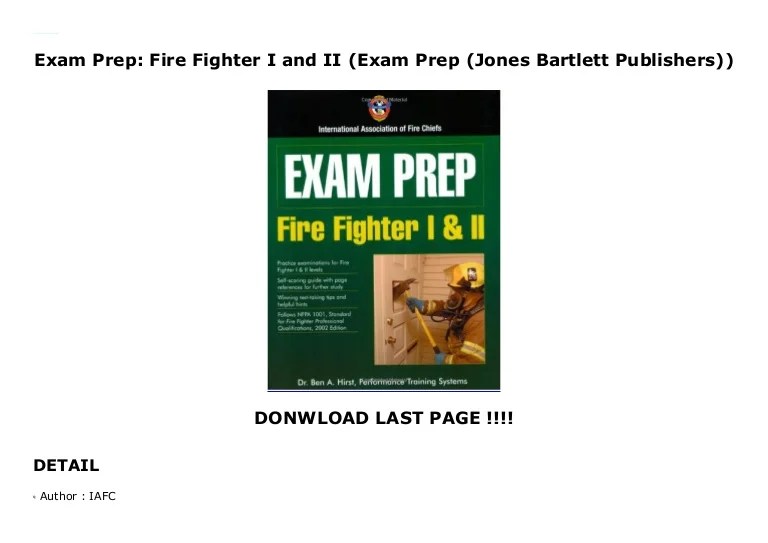 Jones and bartlett firefighter 4th edition pdf