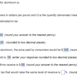 Suppose the world price of aluminum falls significantly